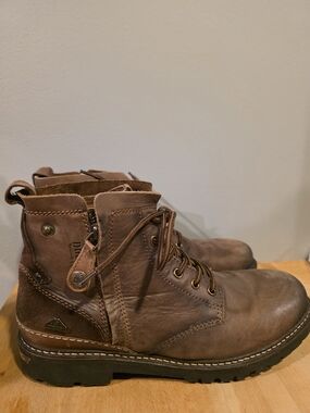 Dockers Men's Brown Leather Lace-Up Boots